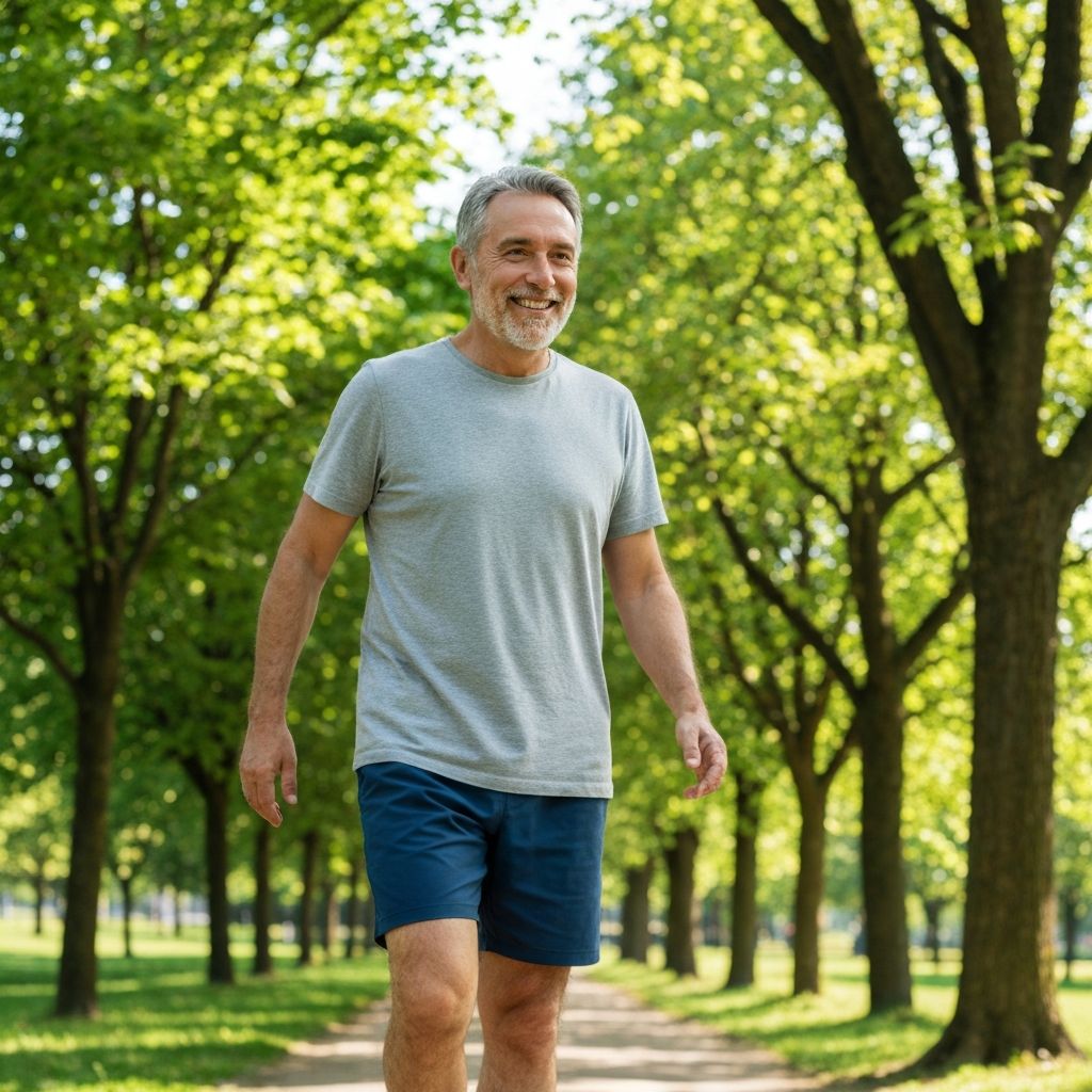 Person walking in nature